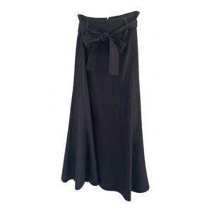 Worthington Black A-Line Skirt with Bow Detail
